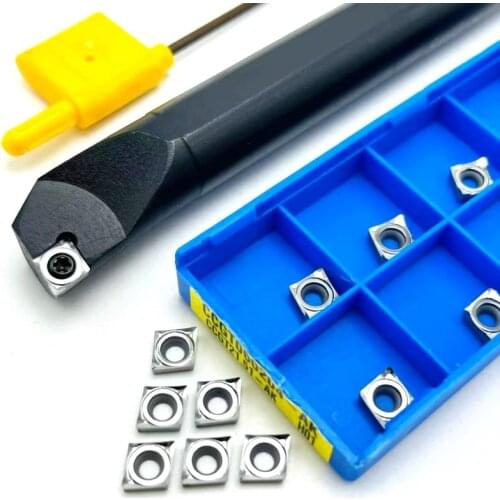 10PCS Carbide insert CCMT060204 VP15TF CCMT060204 UE6020 inner round milling tool CNC blade lathe tools CCMT 060204 milling tool