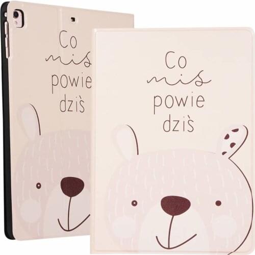 Case For iPad 9.7 2017 2018 Smart Soft Back Stand Coloured drawing Tablet Protect Cover For iPad 5 6 Air 1 2 9.7 inch Coque+pen