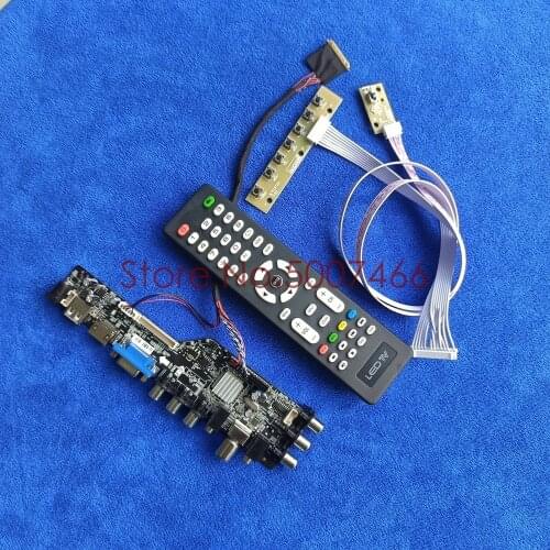 Digital signal for B156XTN02/B156XTN03/B156XTN04/B156XTT01 1366*768 LVDS USB+VGA+AV screen control card kit 3663 DVB 40 Pin