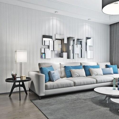 Color Light Grey Solid Modern Wall Papers Home Decor Non Woven Strip Wallpapers For Bedroom Living Room Walls Papel De Pared
