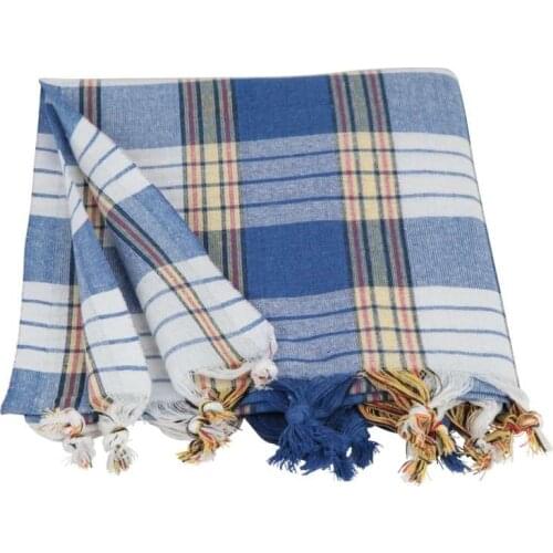 Peştemal Banyo Hamam Plaj Havlusu Sauna - Mavi %100 Pamuk