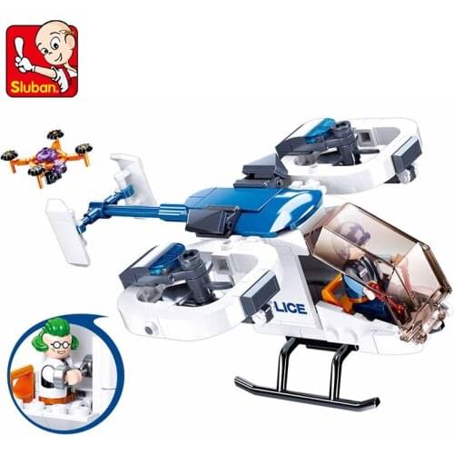 Sluban 0823 Maritime Police Series Building Block Childrens Toys For Boys Gifts Plane Series ​Bricks 161pcs