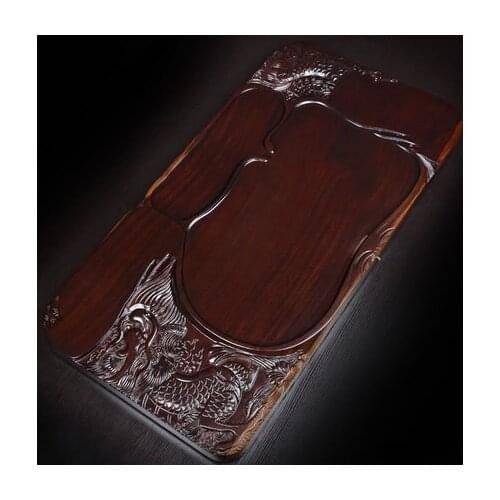 Creative Ebony Solid Wood Tea Tray Tea Table Home Office Chinese Kung Fu Tea Tray Coffee Table Decoration Gift Free Shipping