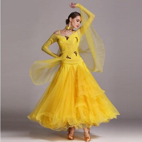 Leopard standard ballroom dress for ballroom dancing Standard viennese waltz dress ballroom dance competition dresses Foxtrot