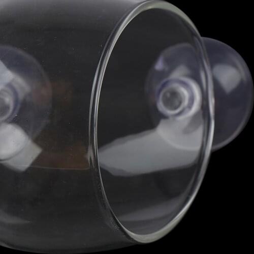 Mini Crystal GlassPot Water potted aquatic planting cylinder cup aquarium accessories Aquarium decoration fish tank