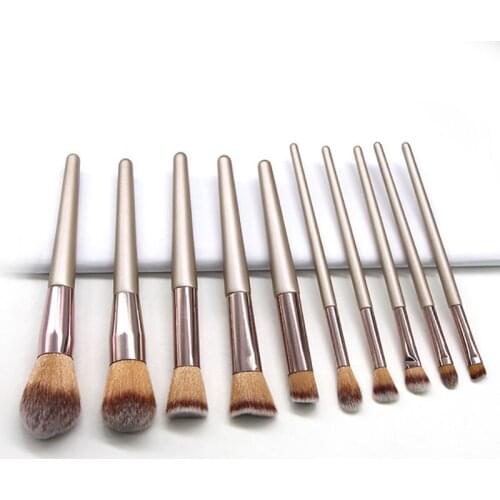 14pcs Champagne Makeup Brushes Set Foundation Powder Blush Eyeshadow Concealer Lip Eye Make Up Brush Cosmetics Beauty Tools
