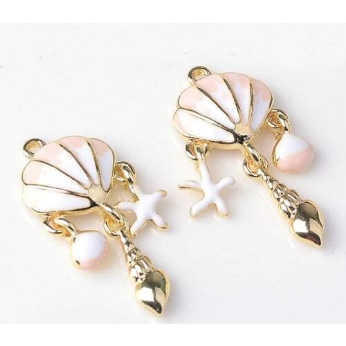 2 pcs/lot Alloy Pendant Buttons Ornaments Jewelry Earrings Choker DIY Accessories Handmade for Lady Best Gift Craft Components