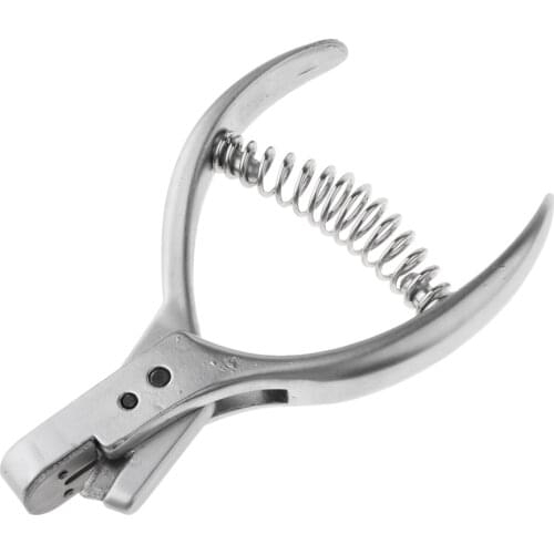 Stainless Steel Handheld Mini 12cm Puncher Plier Leather Belt Hole Puncher