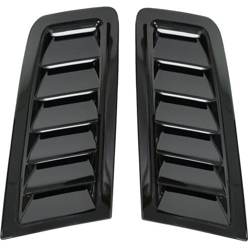 For Ford Focus RS ST MK2 style ABS plastic bonnet vents Hood Trim Gloss Black