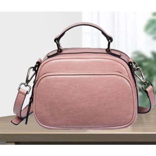 100% Genuine Leather Women Handbags Womens Bag Brand soft Cowhide Ladies Messenger Bag Fashion Luxury Female Shoulder Tote Bags