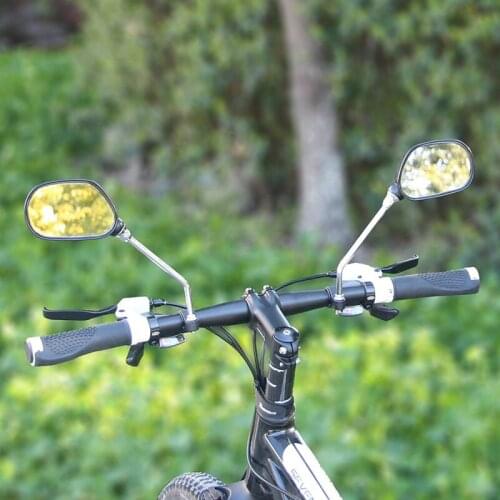 Cycling 360 DegreesSight Reflector Angle Adjustable Left Right Mirrors1 Pair Bicycle Safety Handlebar Rear View Mirror Bike