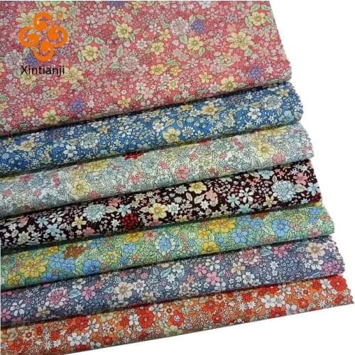 100% Cotton Floral Printed Fabric For DIY Pillowcases Tablecloths Decorative Cloth Sewing Accessories