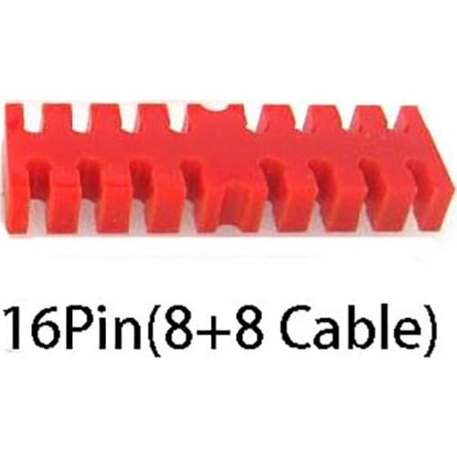 16 groove Wiring Ducts red acrylic special silver plated module line line riboon cable slip CABLE COMBS 2pcs EPS PCIE connector