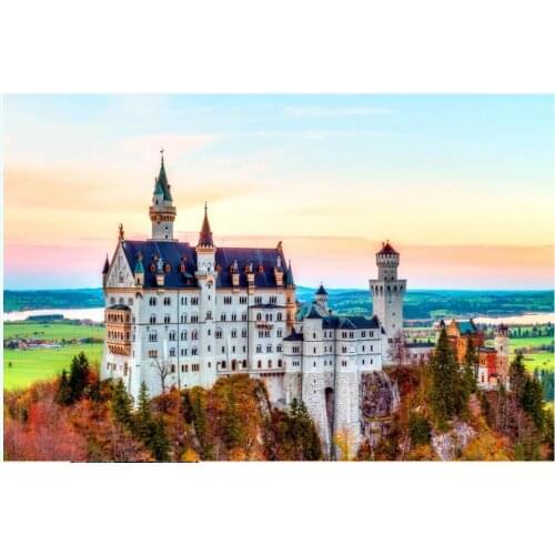 3d wallpaper custom photo mural HD German Neuschwanstein Castle tv background home decor living room wallpaper for walls 3 d