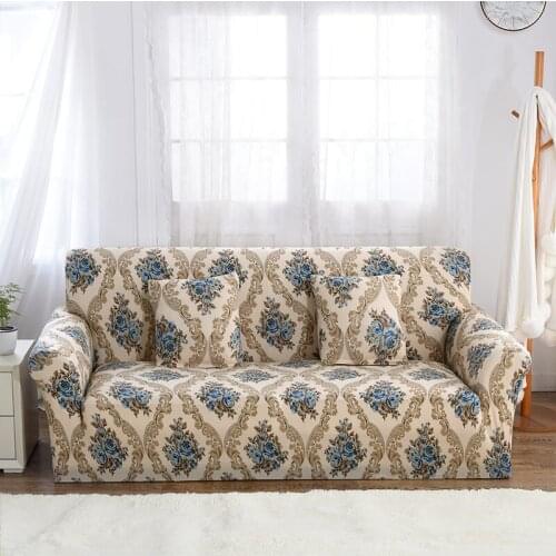 SLSHLYJ Elastic Sofa Tight Wrap All-Inclusive Slip-Resistant Sofa Cover Elastic Sofa Towel Single/Two/Three/Four-seater