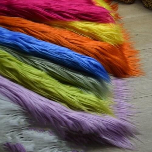 7cm Length fox imitation plush fur fabric for sewing clothes pillow background homedecor plush fabric materials 0.5X1.7M