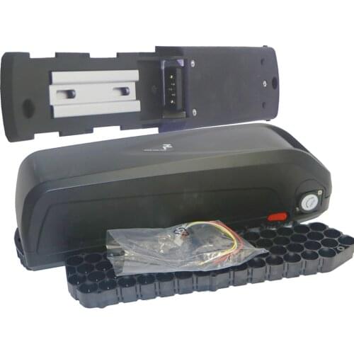 52V or48V or36V electric bicylce battery storage box +e-bike down tube battery case with 80 pcs 18650 cell controller box