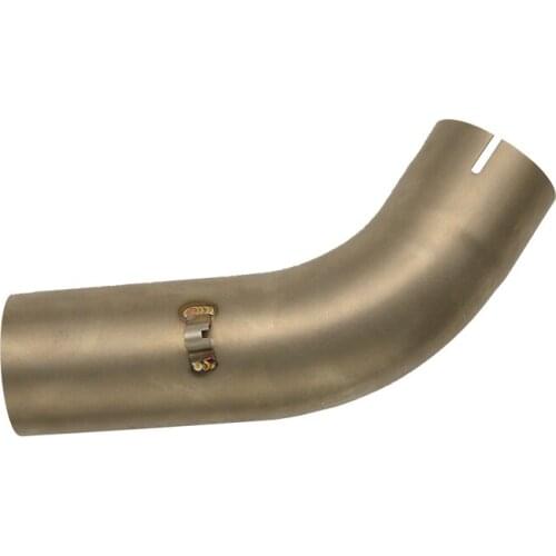 Motorcycle Exhaust Middle Pipe Link Pipe Slip On Section Muffler for SUZUKI DL1000 2014 2015