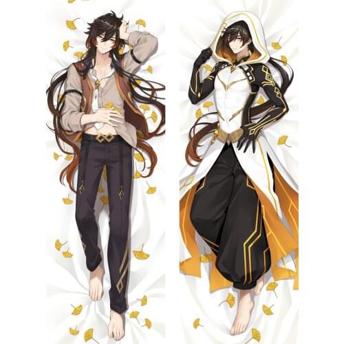 Genshin Impact Morax Cosplay Dakimakura Pillow Case Hugging Body Cartoon Accessories