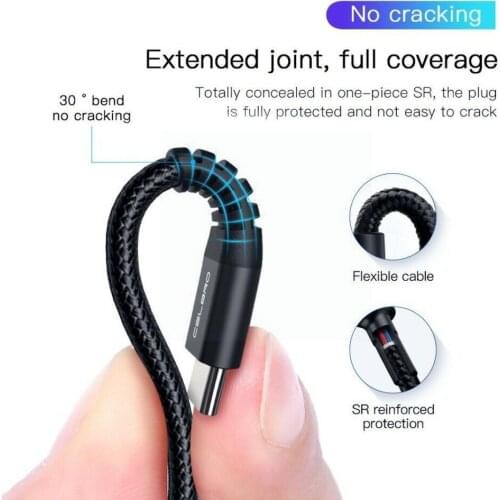 USB Type-C Fast Charging Cable Charge Data Cord Double For HUAWEI Samsung Xiaomi OnePlus Charger Line Data PD Head K7J9