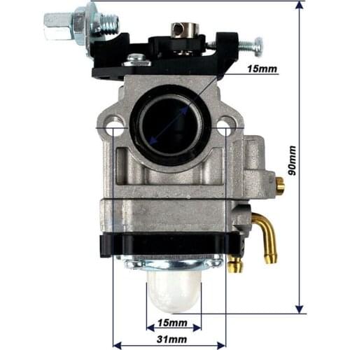Carburetor With Mounting Gaskets For T-Mech 52cc 5in1 Multi Tool Strimmer Hedge Chainsaw String Trimmers Brushcutter