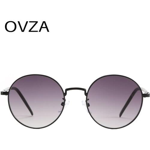 OVZA Round Sunglasses Women Brand Designer 2021 New Classic Circle Eyeglasses Men Gradient Lens Lentes De Sol Mujer S1080