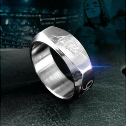 Movie Alita: Battle Angel Fashion Ring Titanium Steel Punk Accessories Cos Gift Jewelry Rings Cosplay