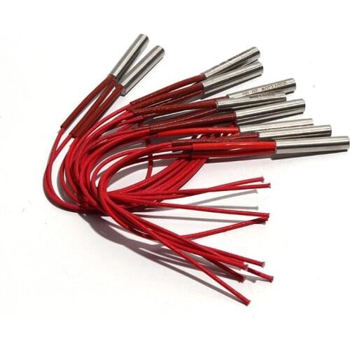 10pcs/lot Cartridge Heating Resistance Element 9mm x25mm/28mm/30mm/32mm/35mm for 3d Printer Heater Cartridge 50W/60W/70W