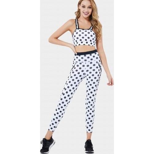 New Fashion Print Yoga Sets Women Seamless Leggings Fitness Gym Tights Push Up Sports Leggings High Waist Workout Sportswear