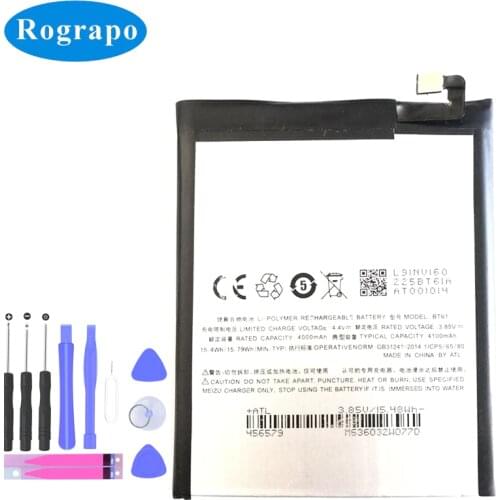 New 4100mAh BT61 Replacement Battery For Meizu M3 Note L681H L-version Baterij Bateria Batterie Cell Mobile Phone Batteries