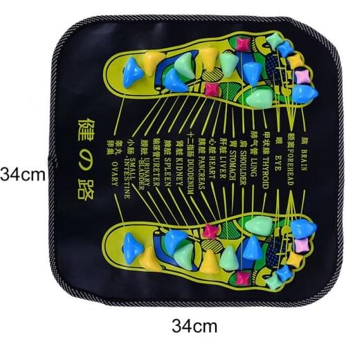 Reflexology Walk Stone Foot Leg Pain Relieve Relief Walk Massager Mat Health Care Acupressure Mat Pad massageador