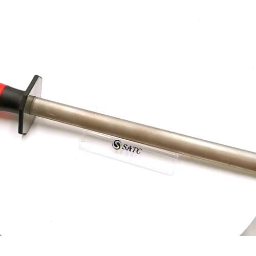 SATC 12 inch Professional Diamond Carbon Steel Knife Sharpener Rod for Kitchen/Home/Hunting