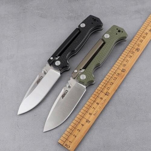 AD15 tactical folding knife D2 blade G10 handle outdoor multi-function pocket camping hunting walking self-defense knife