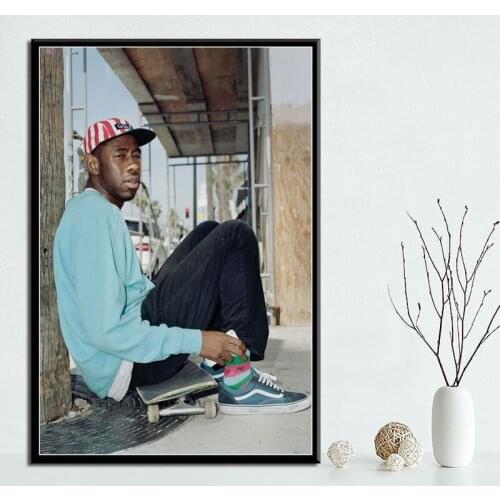 Tyler The Creator Hip Hop Rapper Canvas Painting Posters And Prints Pictures On The Wall Vintage Decorative Home Decor Tableau