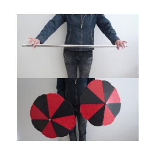 Magic Wand to Umbrella Vanishing Cane Into Two Umbrellas Magic Tricks Magician Stage Street Gimmick Props Comedy Appearing Magie