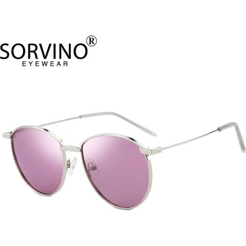 SORVINO Retro Shades For Women Oval Sunglasses Men 90s Steampunk Sunglass Brand Designer Big Luxury Red Crystal Sun Glasses P340
