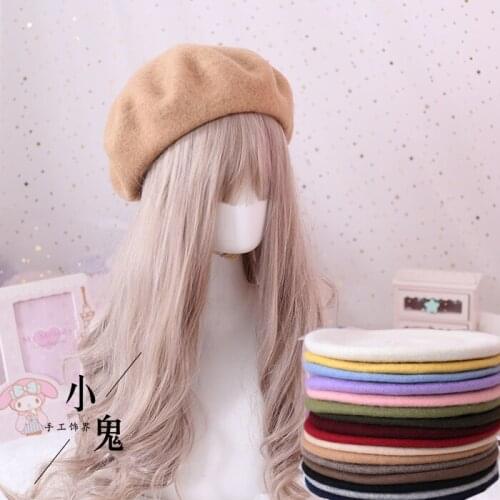 Japanese Beret Women Autumn Winter Korean-style Versatile Casual England Retro Students Hat Literature Art Painter Cap Beret