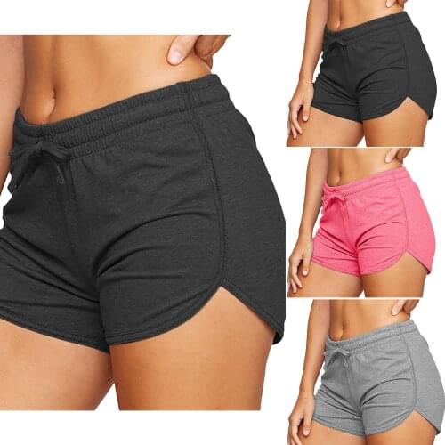 Womens Shorts Ladies Summer Casual Females Sports Shorts Lace-up Run Bike Loose Pockets Solid Shorts 2021 Hot