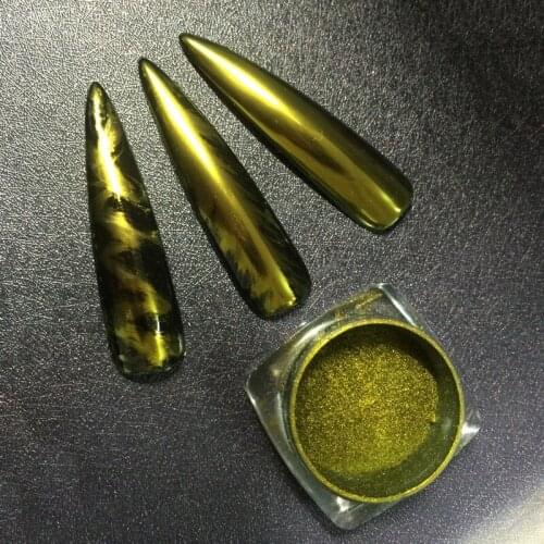 0.5g GOLD CHAMELEON POWDER Chrome Mirror Nails Powder Pigment Sequins Nail Art Glitter Decoration for Gel Nail Polish Manicure