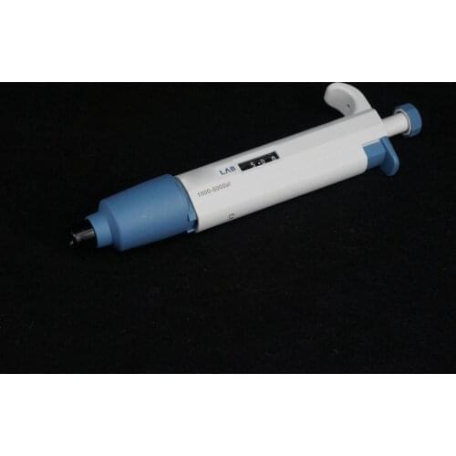 1000-5000ul Adjustable Pipette Lab Corrosion Resistant Removable Nozzle Digital