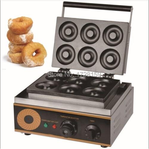 110v/220v electric six pieces Donut Maker Machine,commercial donut making machine