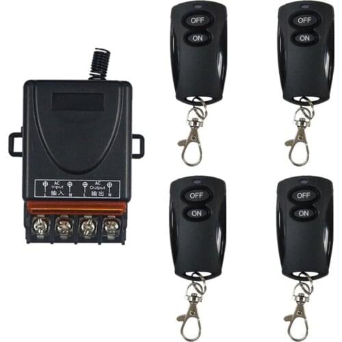 DC12V 24V 36V 48V 1CH RF wireless remote control lighting switch Learning code receiver+ transmitter 315/433MHZ 30A relay