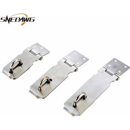3/4/5inch Padlock Buckle Hasps Stainless Steel Anti-theft Hasps for Padlock Gate House Security Door Lock Hasps
