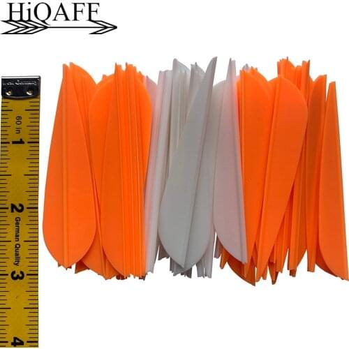 24Pcs Archery Arrows Vanes 3 inch Plastic Vane Feather for Carbon Arrows Hunting Accessories