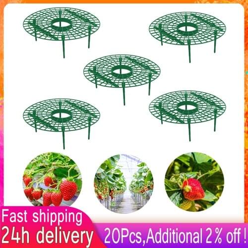 5/10/20 PCS Plant Support Strawberry Stand Frame Holder Balcony Planting Rack Fruit Support Plant Flower Climbing Vine Pillar