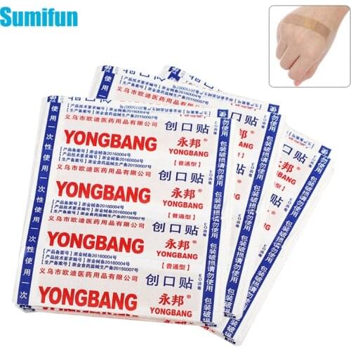 50pcs/box First Aid Bandage Medical Plaster Breathable Waterproof Wound Hemostasis Dressing Band Aid Heel Anti-wear Bandage