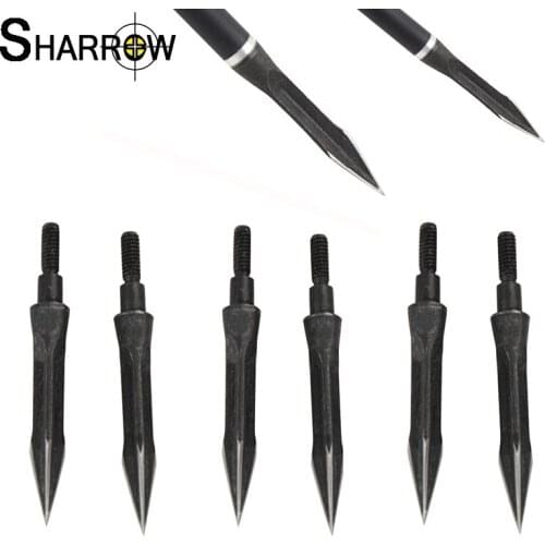 6pcs Archery Sharp Carbon steel Arrowhead 112 Grains Arrow Point Arrow Tips Broadhead Shooting Hunting Accessories