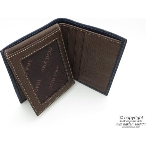 Genuine Leather Wallet | İsme Special Wallet | 9x10,5 Vertical | TM 1004-2 Gift Wallet