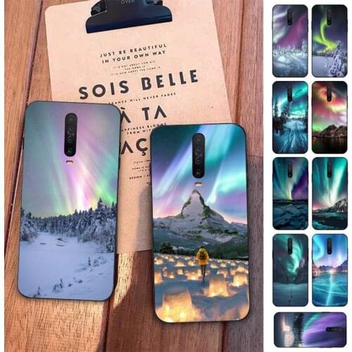 Landscape winter aurora Phone Case for Redmi 5 6 7 8 9 A 5plus K20 4X S2 GO 6 K30 pro