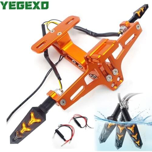 For YAMAHA R1 2007 MT 125 FZ1N TENERE 700 THUNDERCAT TRACER 900 GT Motorcycle License Plate Holder Motorbike Moto Accessories